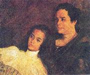 Juan Luna Nena y Tinita oil painting on canvas
